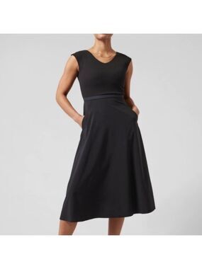 Athleta Ryder Errands Athleisure Athletic Wear Commuter Work Midi Dress 1X